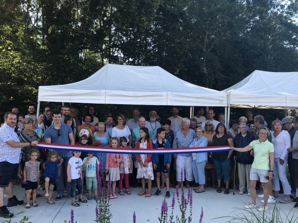 Inauguration de la ZAC en présence des habitants et du Maire de la ville