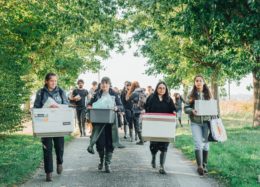 Des étudiants en expérimentation terrain sur la ZAC du Grand Launay à Chateaugiron