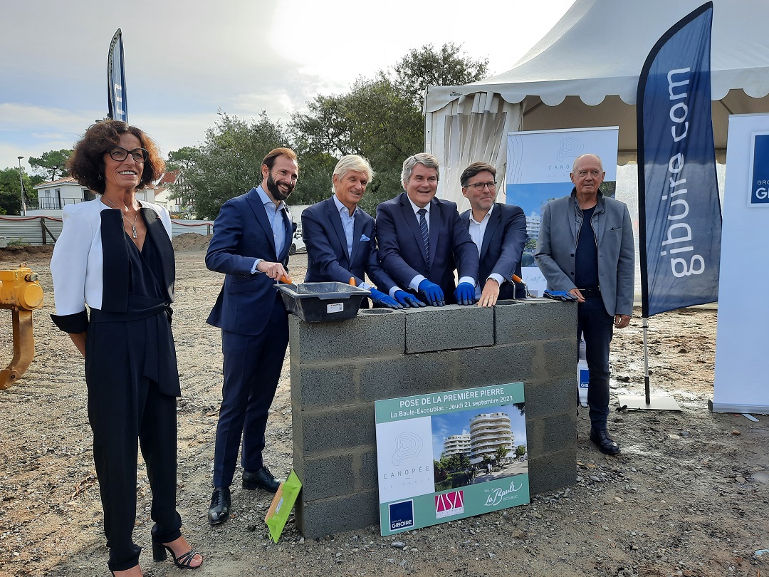 La Baule : à l'occasion de la pose de la première pierre de la résidence Canopée, le groupe annonce son premier projet hôtelier