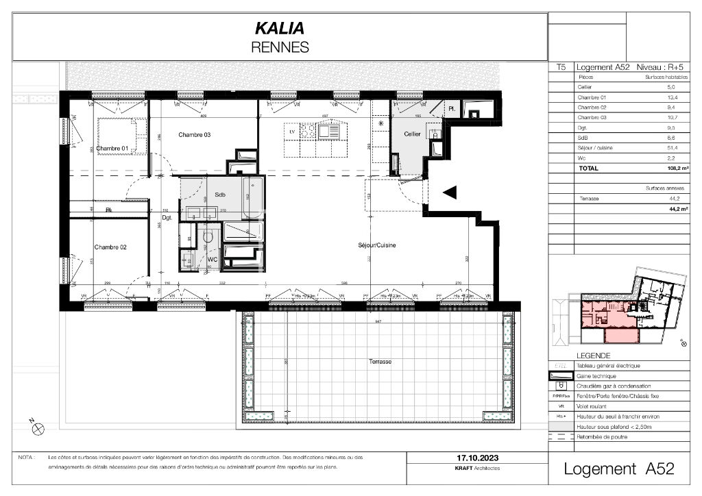 Appartement T5  - RENNES (JP25339) - photo-2
