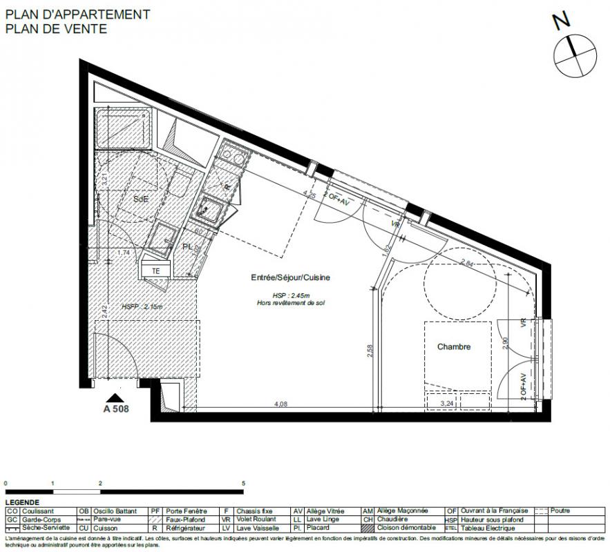 Appartement T1  - Rennes (433664) - photo-3