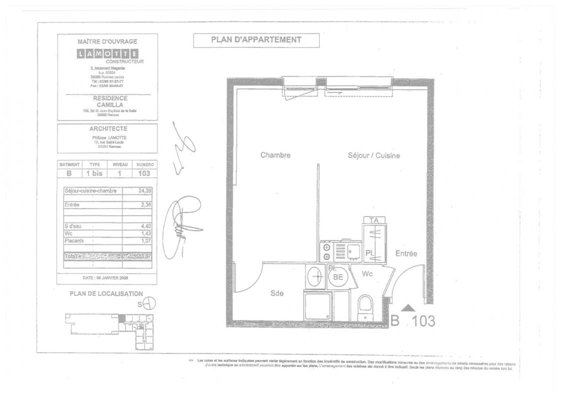 Appartement T1  - Rennes (456611) - photo-1