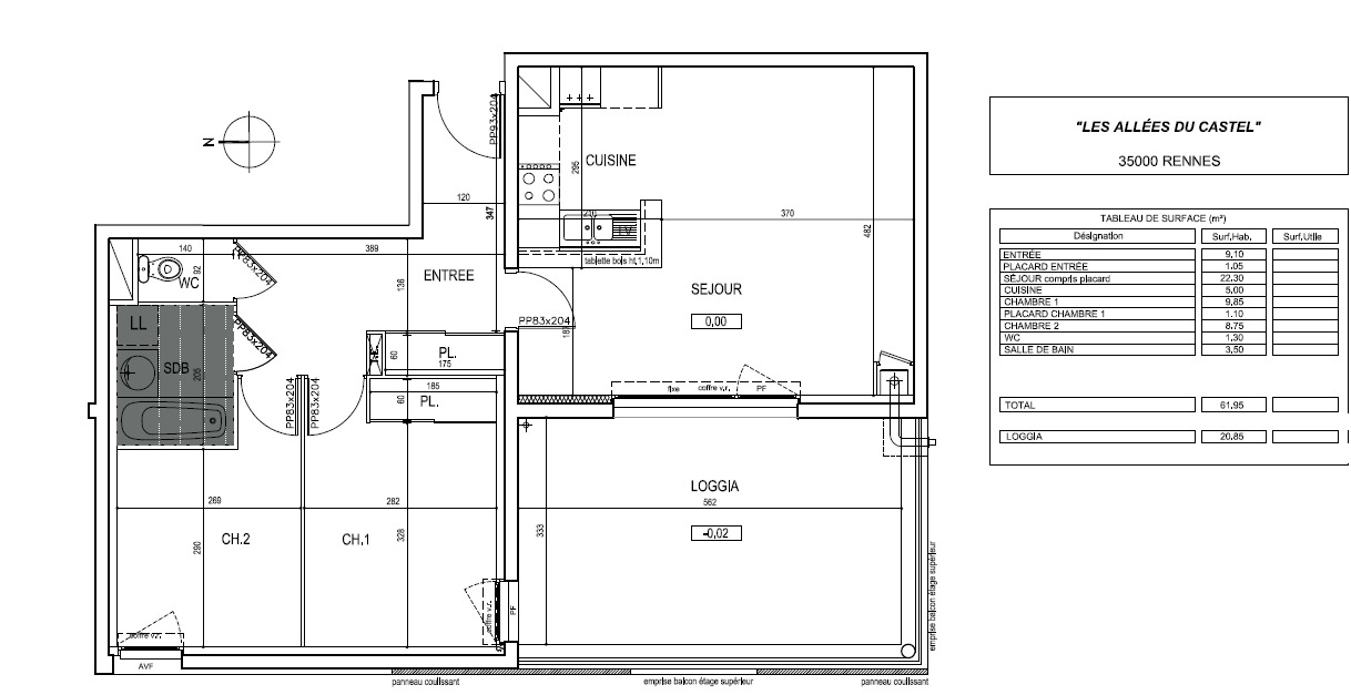 Appartement T3  - Rennes (462625) - photo-4