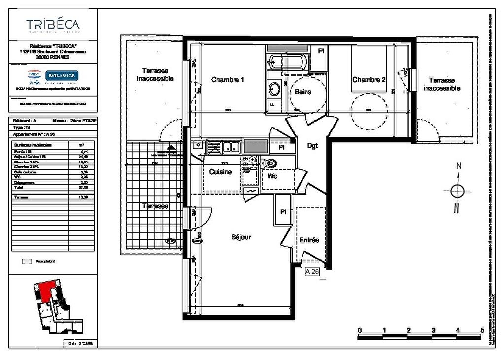 Appartement T3  - Rennes (462745) - photo-9