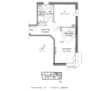 Appartement T2  - Rennes (458093) - vignette