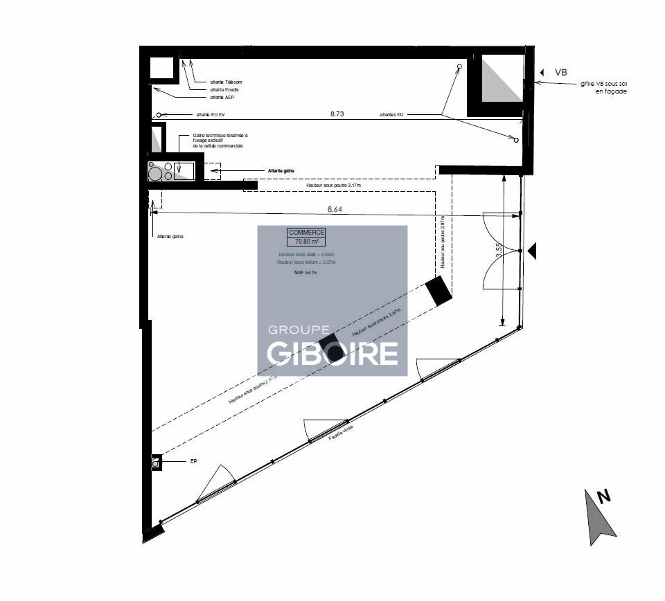 Local commercial - a louer  - ANGERS (49.017419) - photo-1