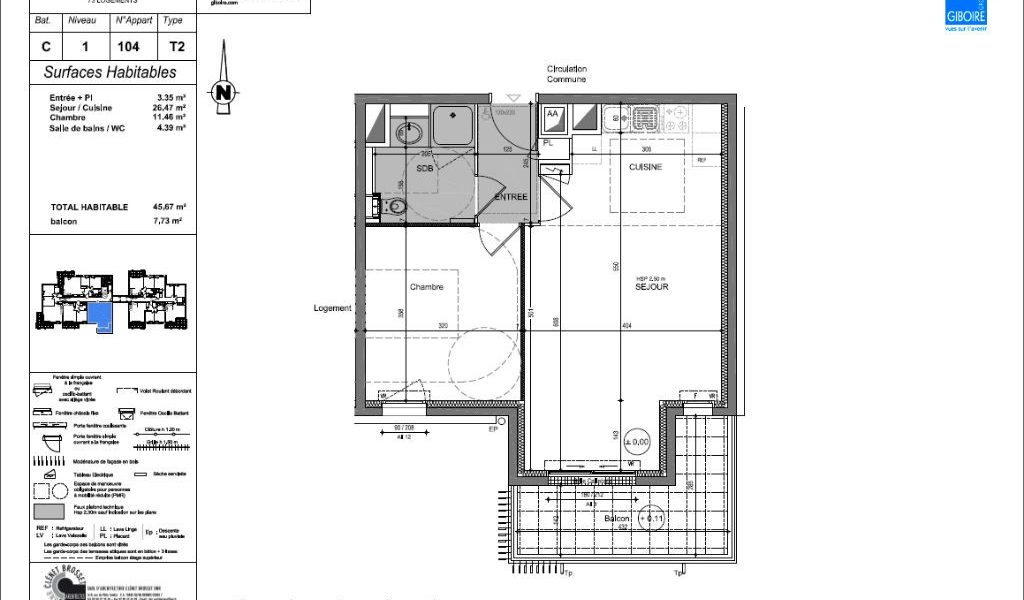 Appartement T2  - Rennes (477029) - photo principale