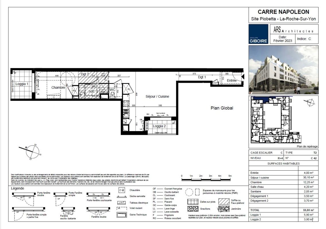 Appartement T2  - La Roche Sur Yon (481309) - photo-2