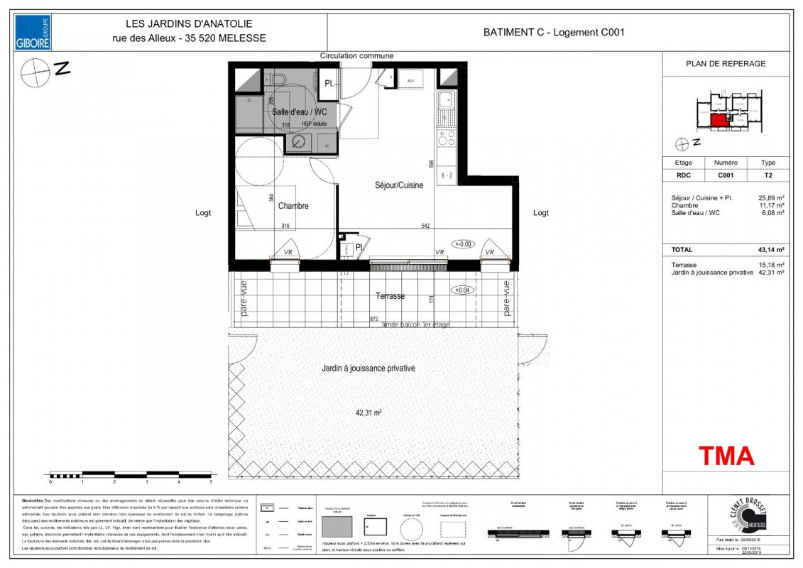 Appartement T2  - Melesse (473833) - photo-2