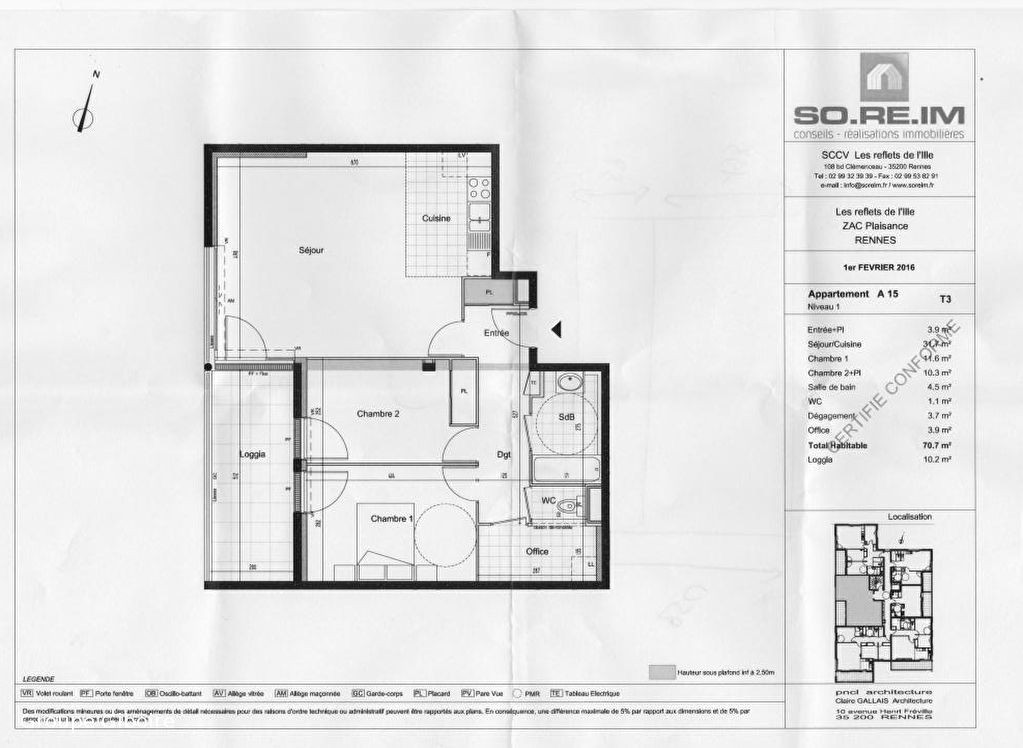 Appartement T3  - Rennes (481355) - photo-7