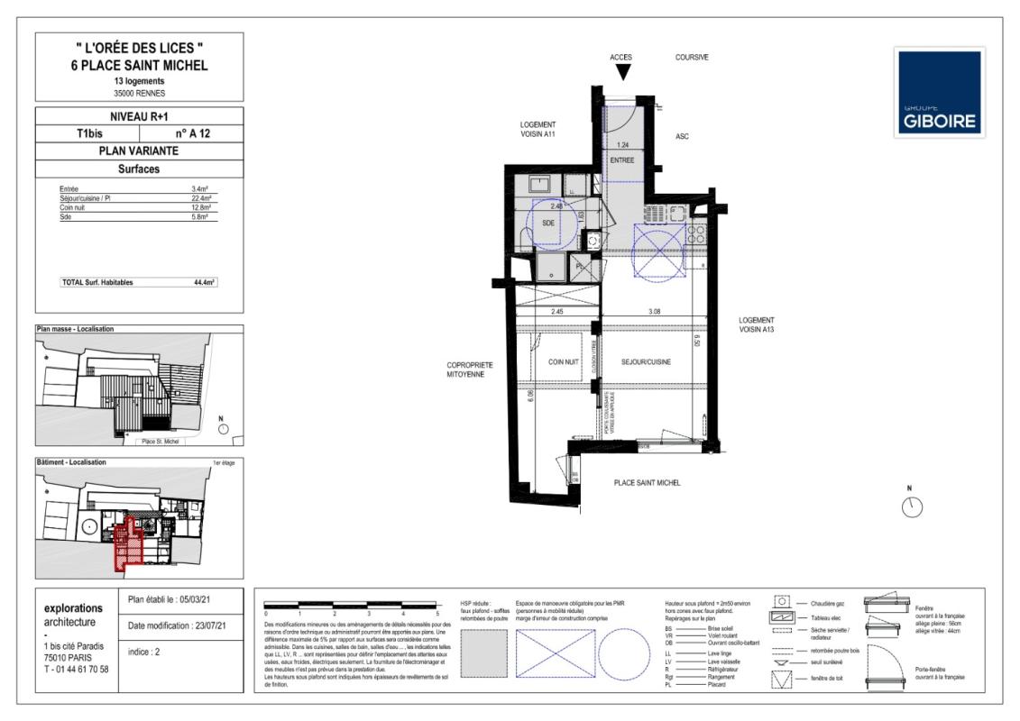 Appartement T2  - Rennes (483250) - photo-8