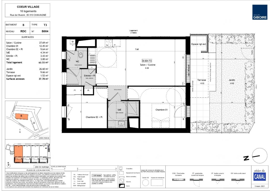 Appartement T3  - Chavagne (489294) - photo-10