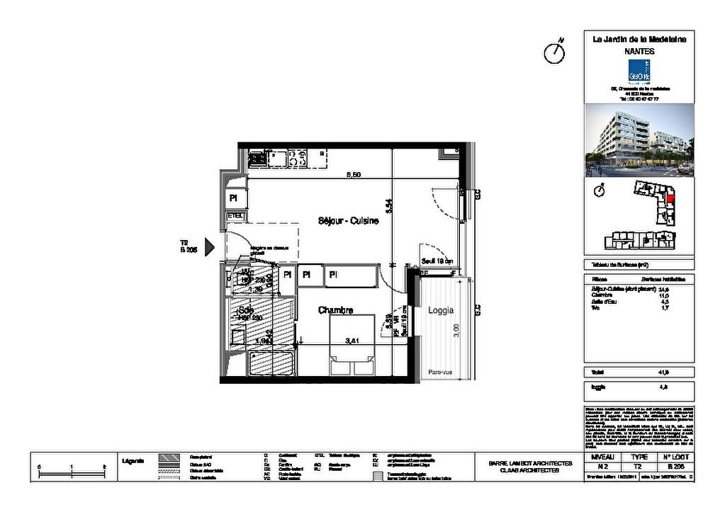 Appartement T2  - Nantes (489805) - photo-2