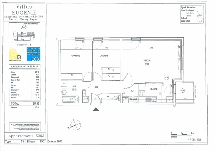 Appartement T3  - Saint Gregoire (492988) - photo-3
