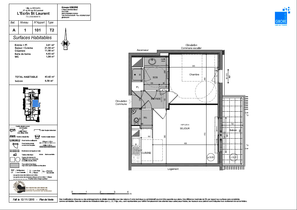 Appartement T2  - Rennes (492192) - photo-7