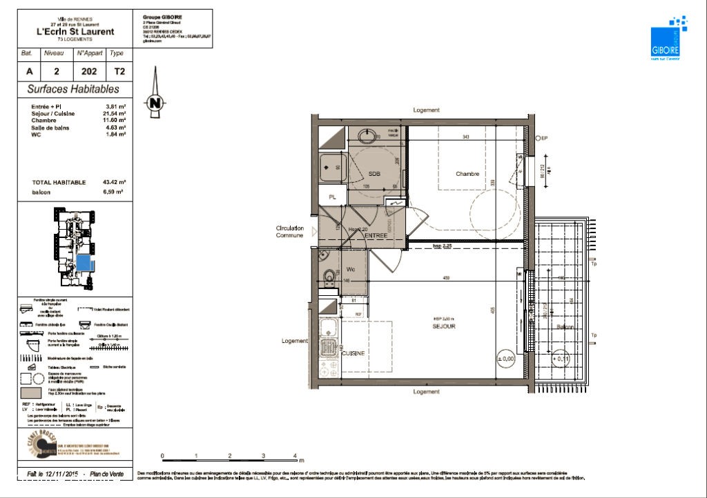 Appartement T2  - Rennes (492739) - photo-8