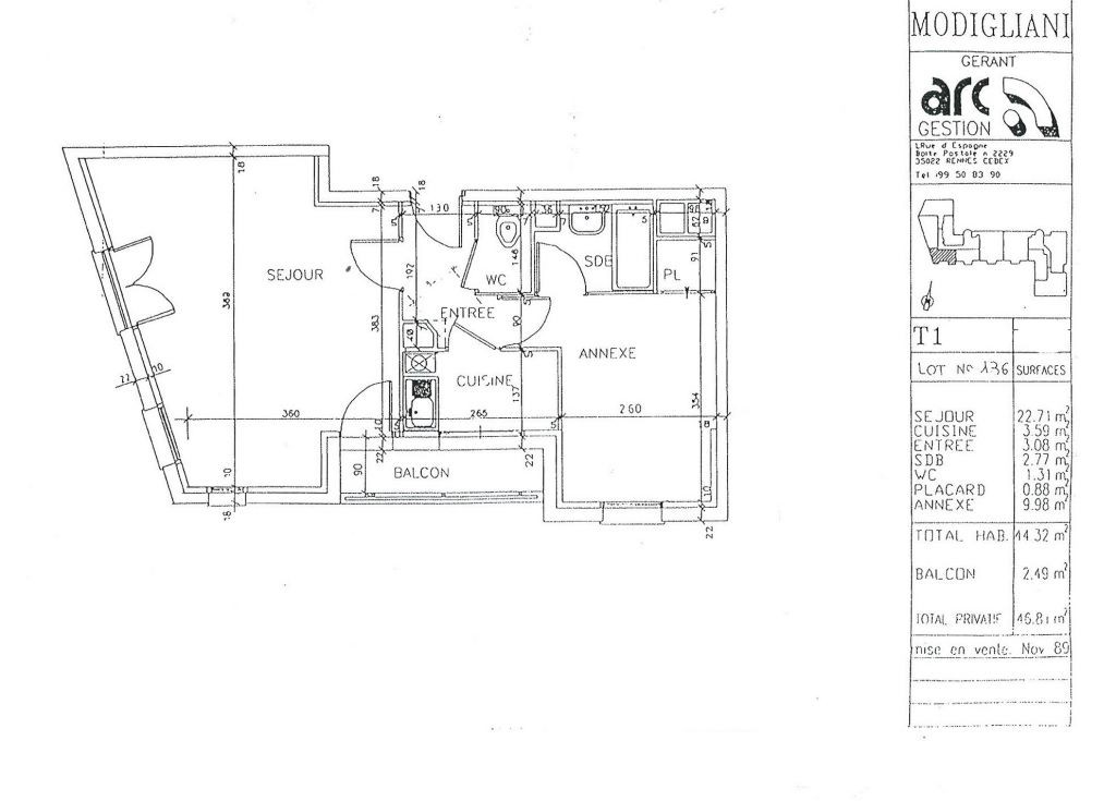 Appartement T1  - Rennes (486653) - photo-9