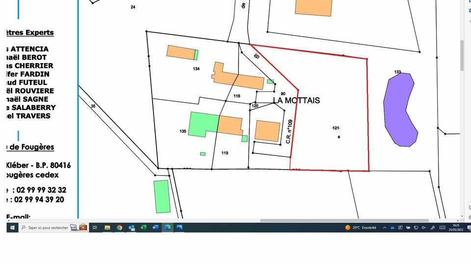 Terrain  - SAINT AUBIN DU CORMIER (35.5240) - photo-2