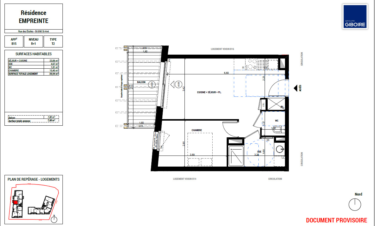Appartement T2  - Saint Ave (501226) - photo-3