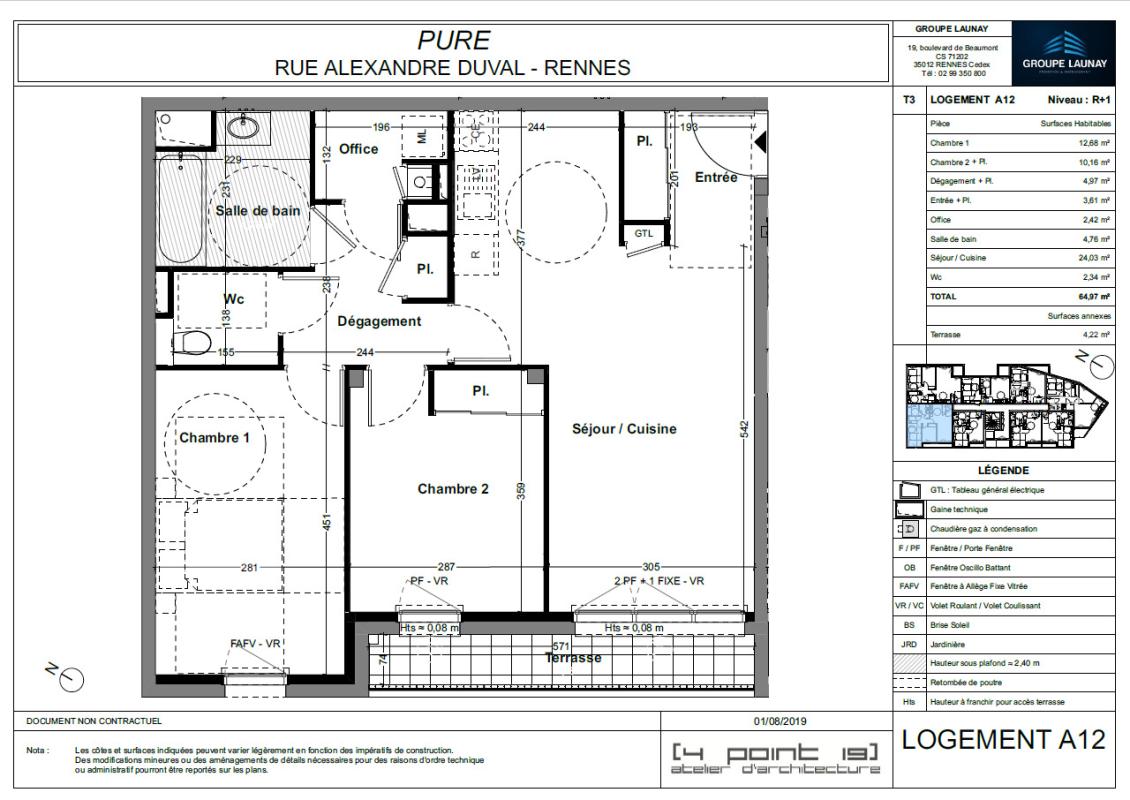 Appartement T3  - Rennes (504833) - photo-7