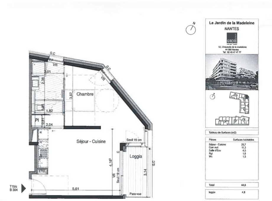 Appartement T1  - Nantes (512852) - photo-1