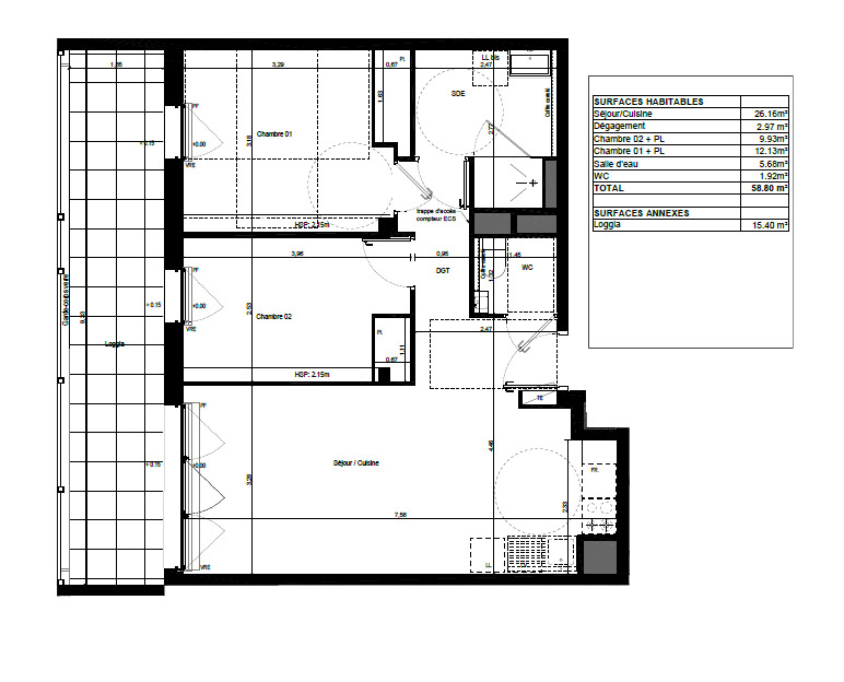 Appartement T3  - Rennes (529030) - photo-8