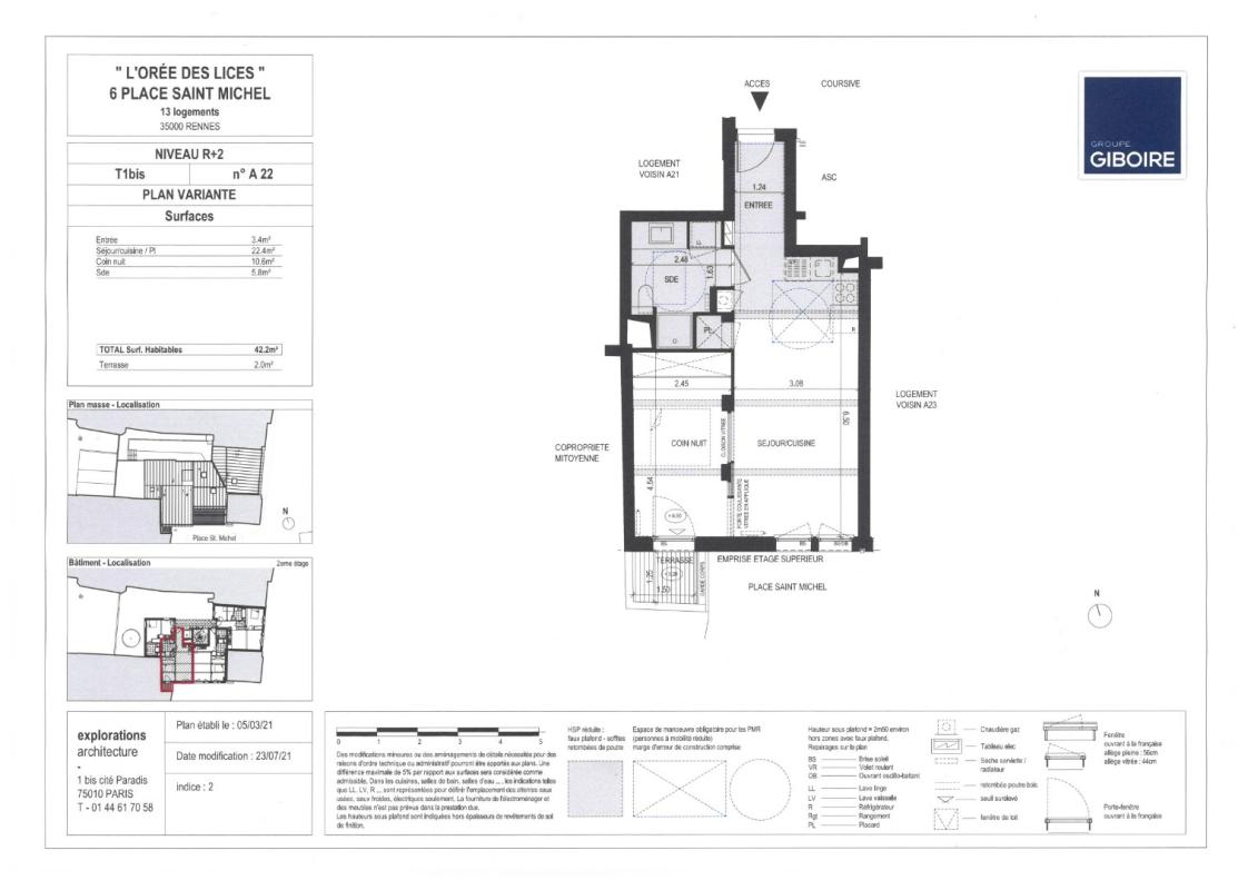 Appartement T2  - Rennes (534541) - 9