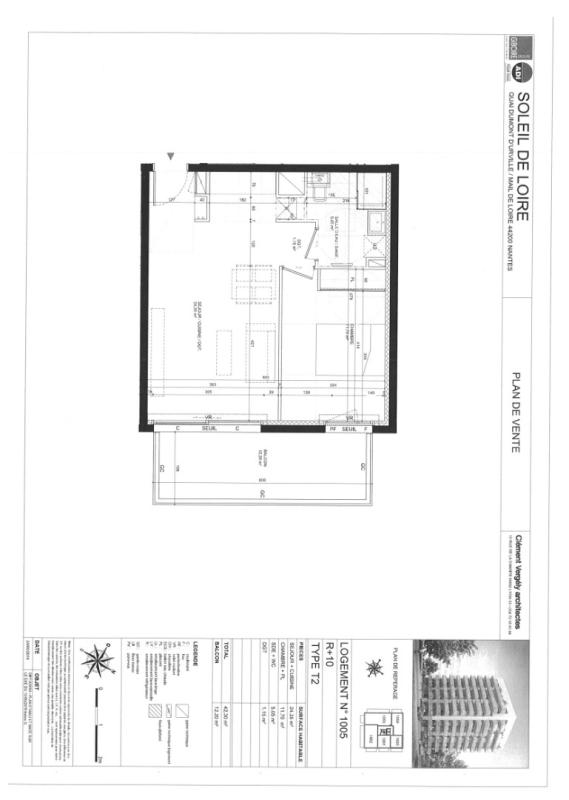 Appartement T2  - Nantes (541679) - 1