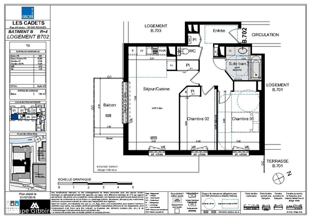 Appartement T3  - Rennes (543254) - 2