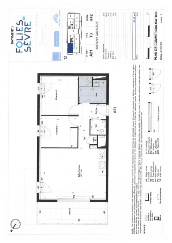 Appartement T3  - Nantes (552197) - 2