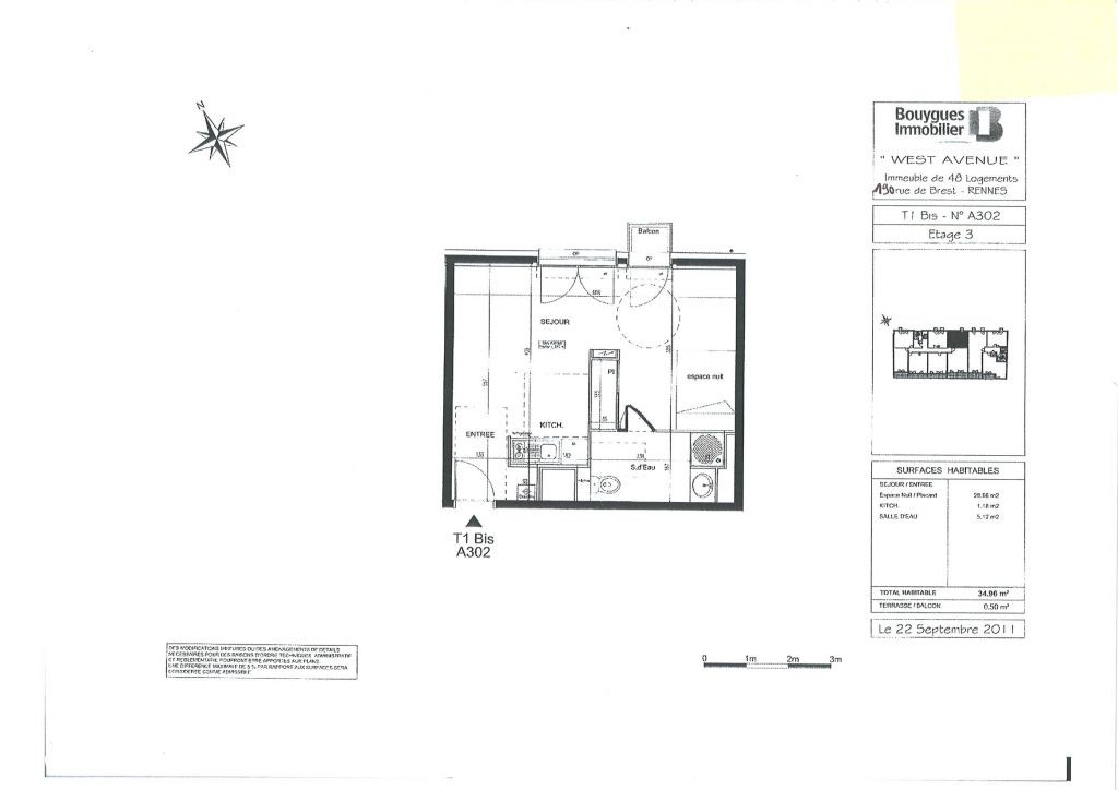 Appartement T1  - Rennes (539051) - 4