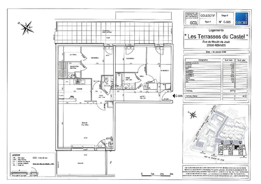 Appartement T5  - Rennes (541301) - 4