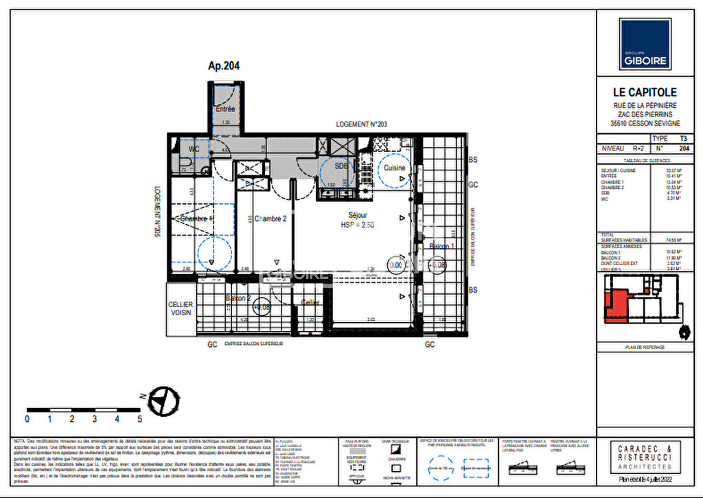 Appartement T3  - CESSON SEVIGNE (CAPITOLE-204) - 10
