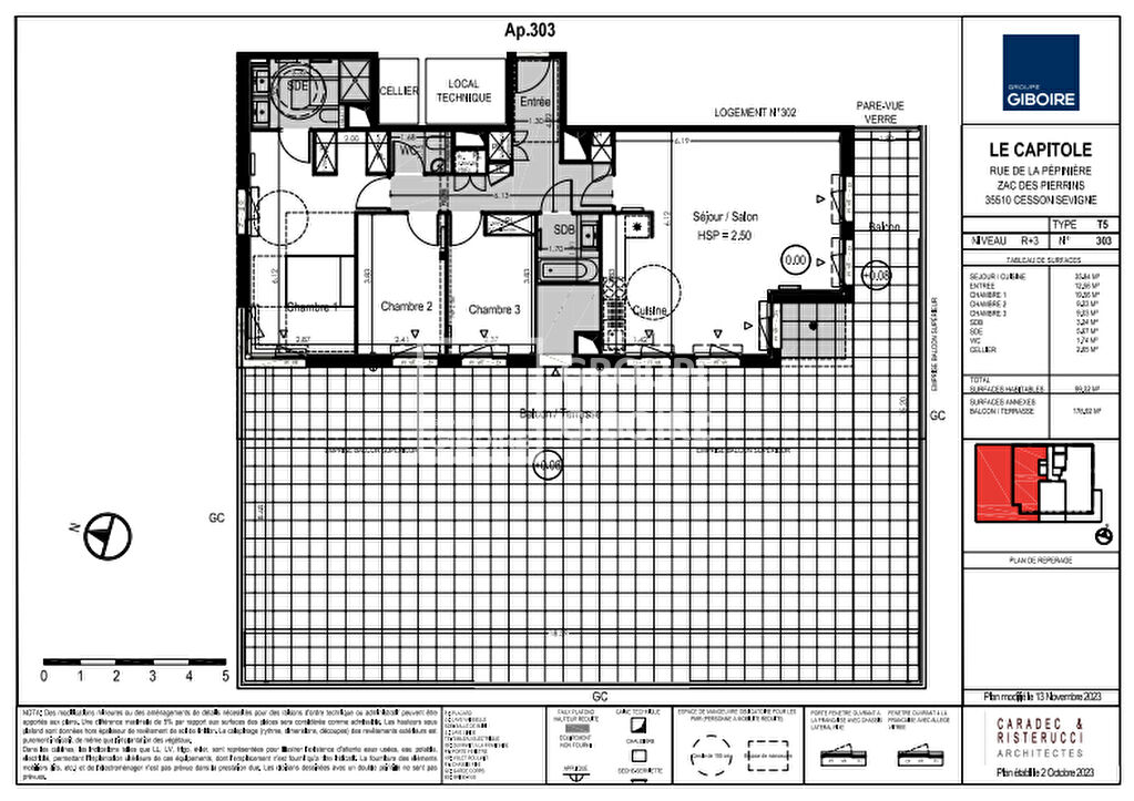 Appartement T5  - CESSON SEVIGNE (CAPITOLE-303TEM) - 10