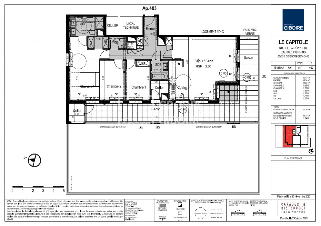 Appartement T5  - CESSON SEVIGNE (CAPITOLE-403) - 10