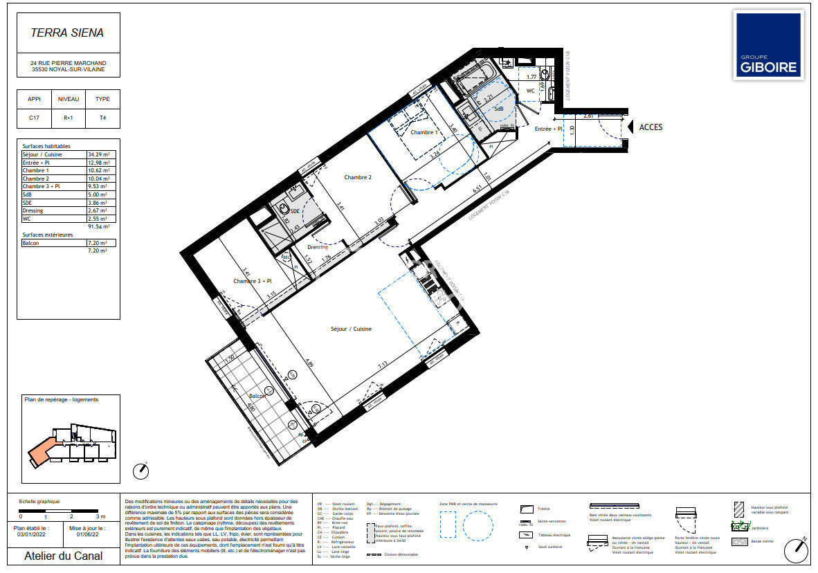 Appartement T4  - NOYAL SUR VILAINE (TERRASIENA-C17) - 7