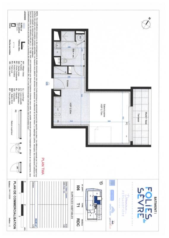 Appartement T1  - Nantes (558809) - 2