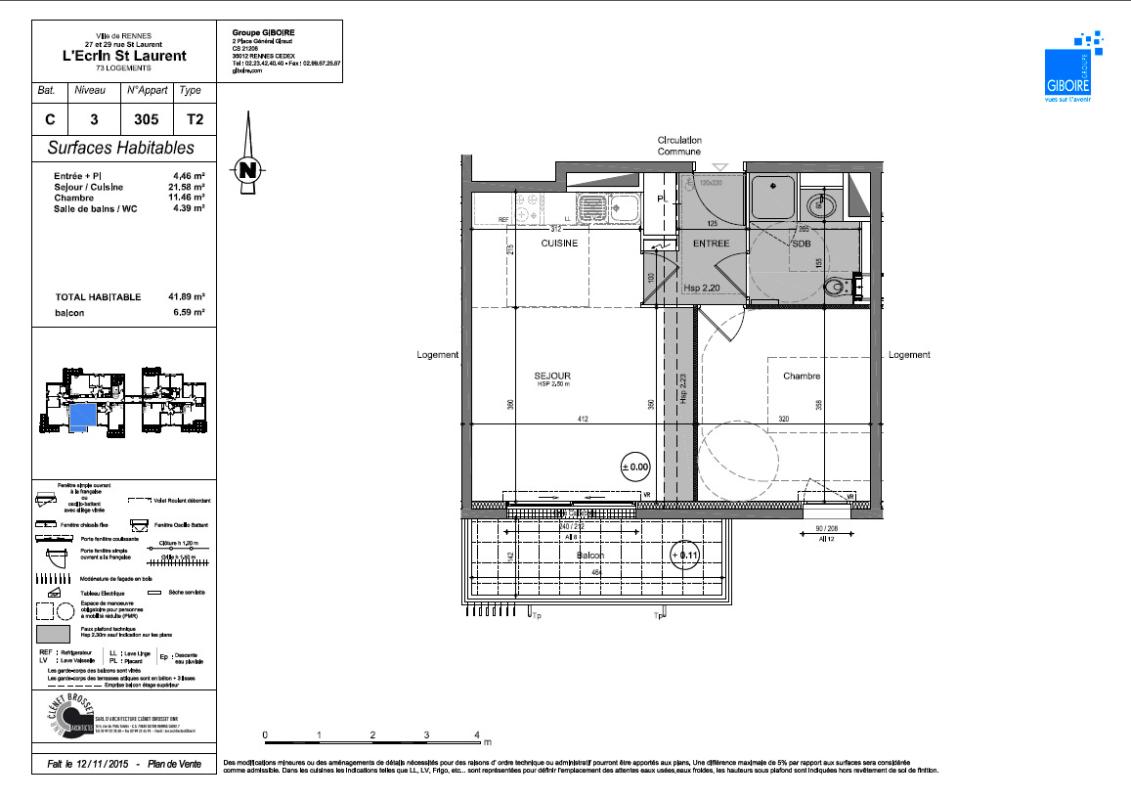Appartement T2  - Rennes (573670) - 9