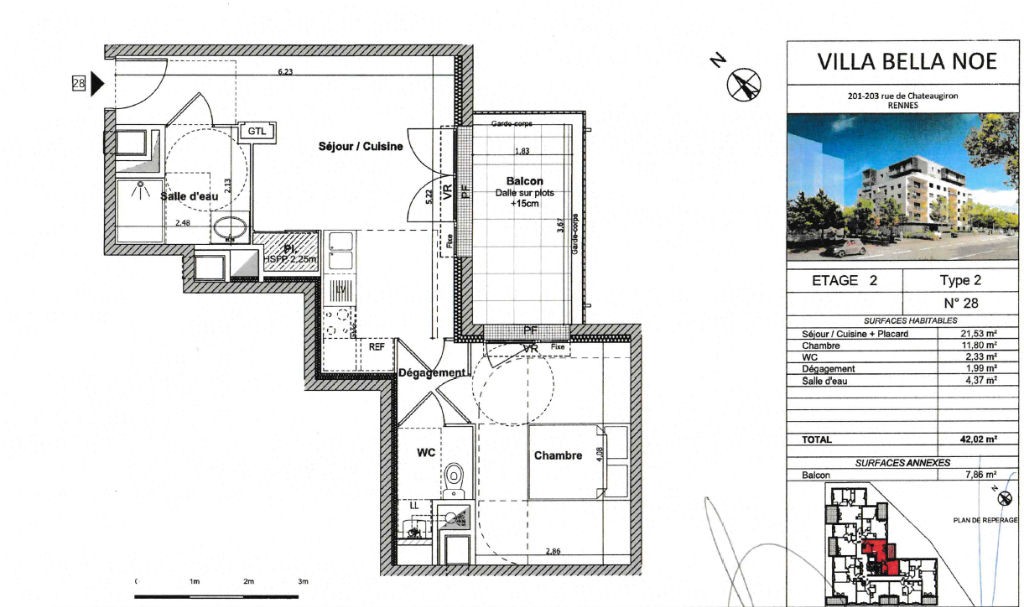 Appartement T2  - Rennes (571605) - 9