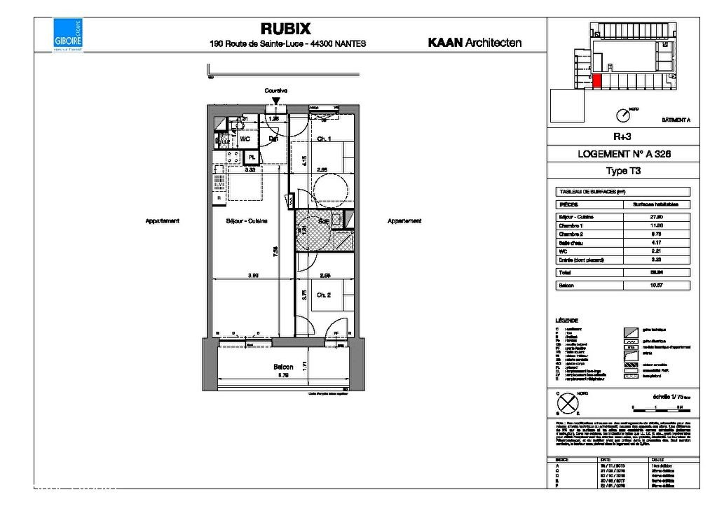 Appartement T3  - Nantes (585693) - 5
