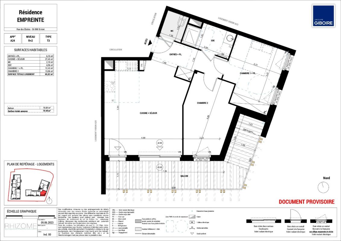 Appartement T3  - Saint Ave (585401) - 5