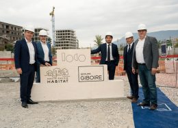 Pose de la première pierre de LOCO à Ambilly