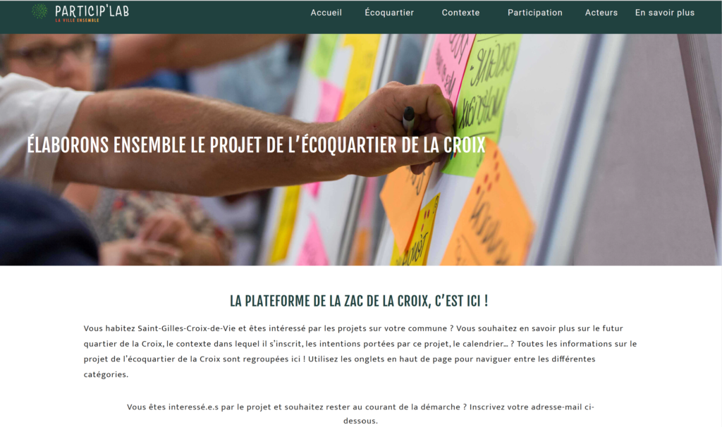 la plateforme particip'lab