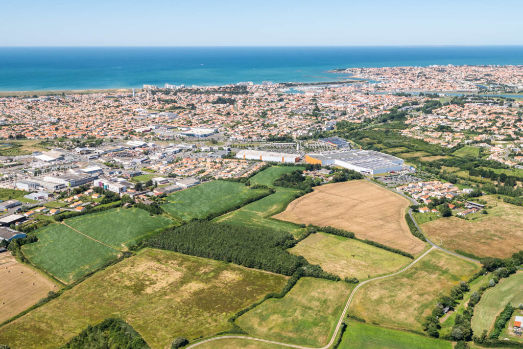 Photo aérienne de Saint Gilles Croix de Vie